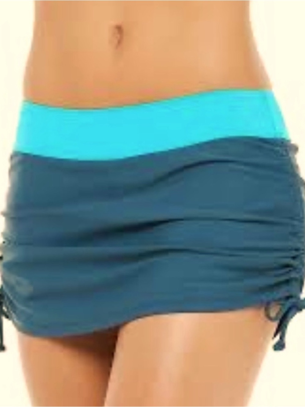 NWT Free Country Ruched Skirted Swim Bottoms